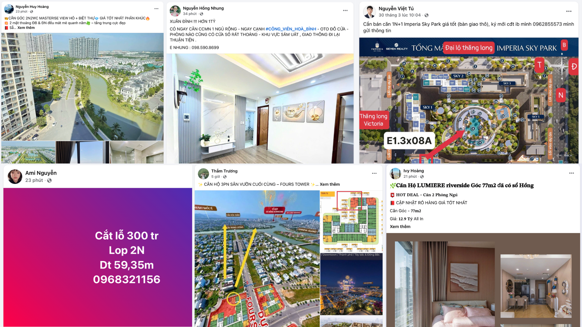 Thông tin bất động sản được môi giới giao bán tràn lan trên mạng PG88 nổ hũ dù tỉ lệ chuyển đổi không cao. Ảnh:&nbsp;One Mount.