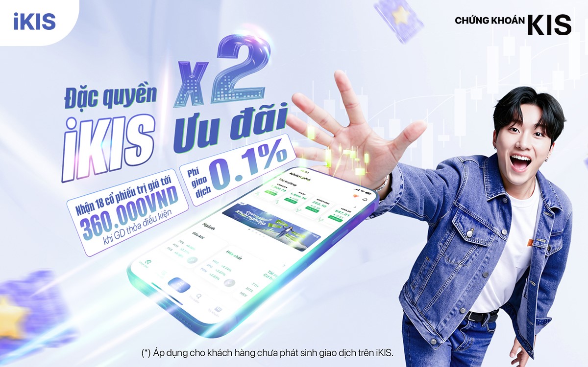 KIS: Ưu đãi phí 0,1%, tặng cổ phiếu cho nhà Pg88vn Trang Chủ Chính Thức quay lại giao dịch