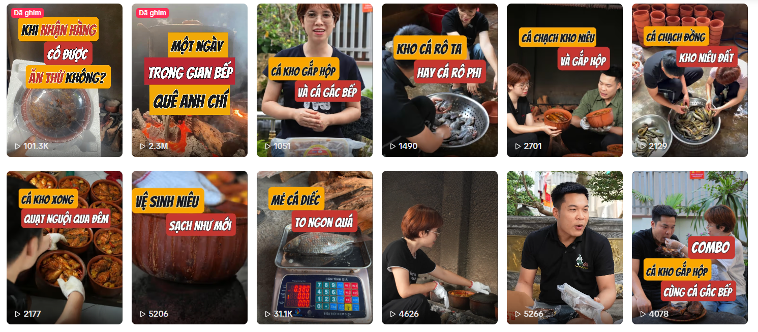 Kênh TikTok bán sản phẩm OCOP này hiện có hơn 96.000 người theo dõi.