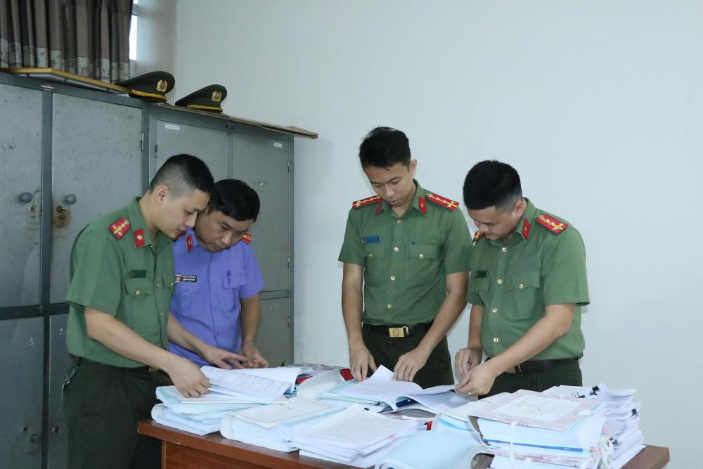 Cơ quan An ninh điều tra đang tiếp tục mở rộng điều tra vụ án. Ảnh: Cổng thông tin điện tử Công an tỉnh Hà Tĩnh.
