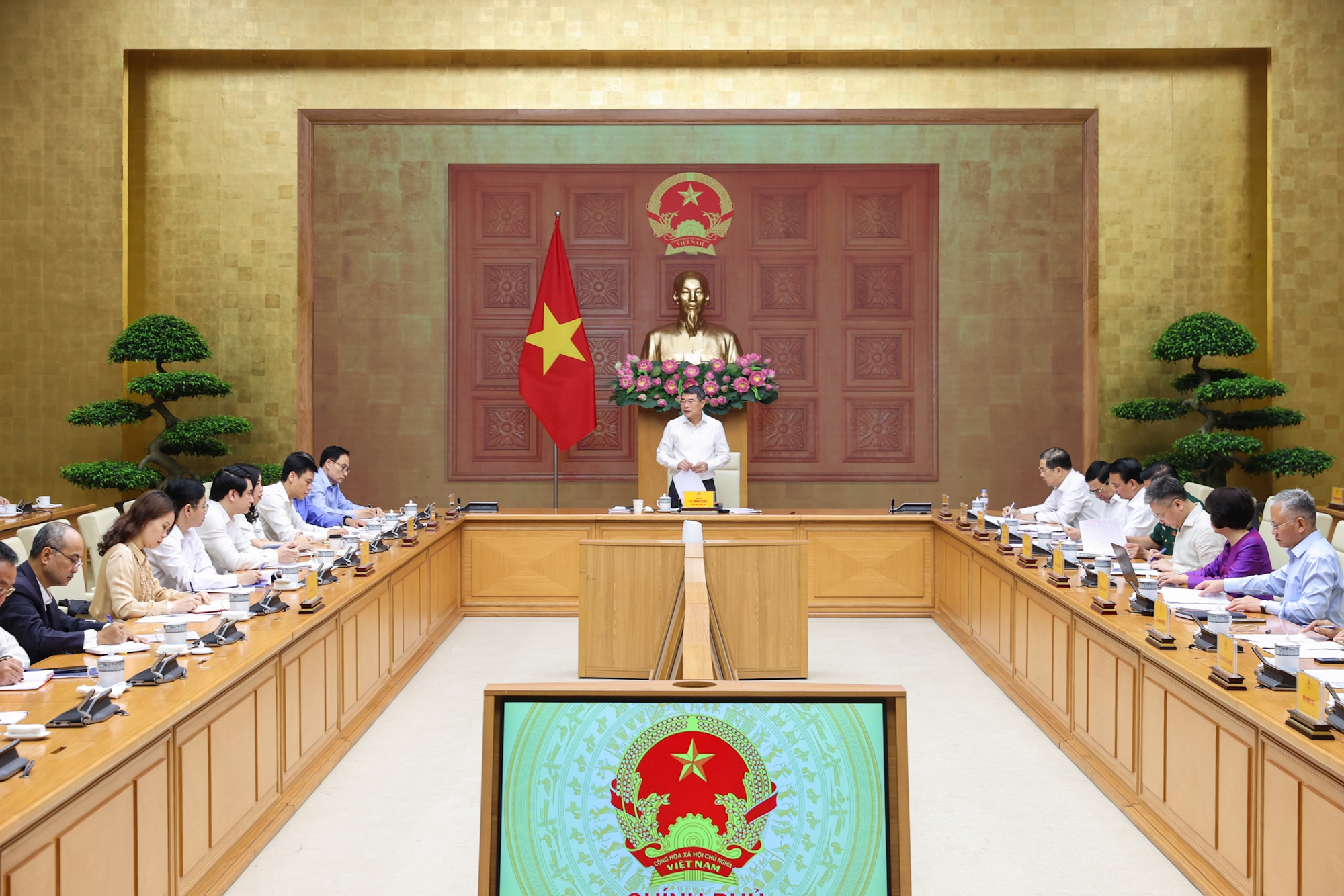 Thủ tướng Chính phủ Lê Minh Hưng chủ trì cuộc Pg88hi Thể Thao, Bóng Đá, Casino, Nổ Hũ, Xổ Số với Bộ Ngoại giao. Ảnh: VGP