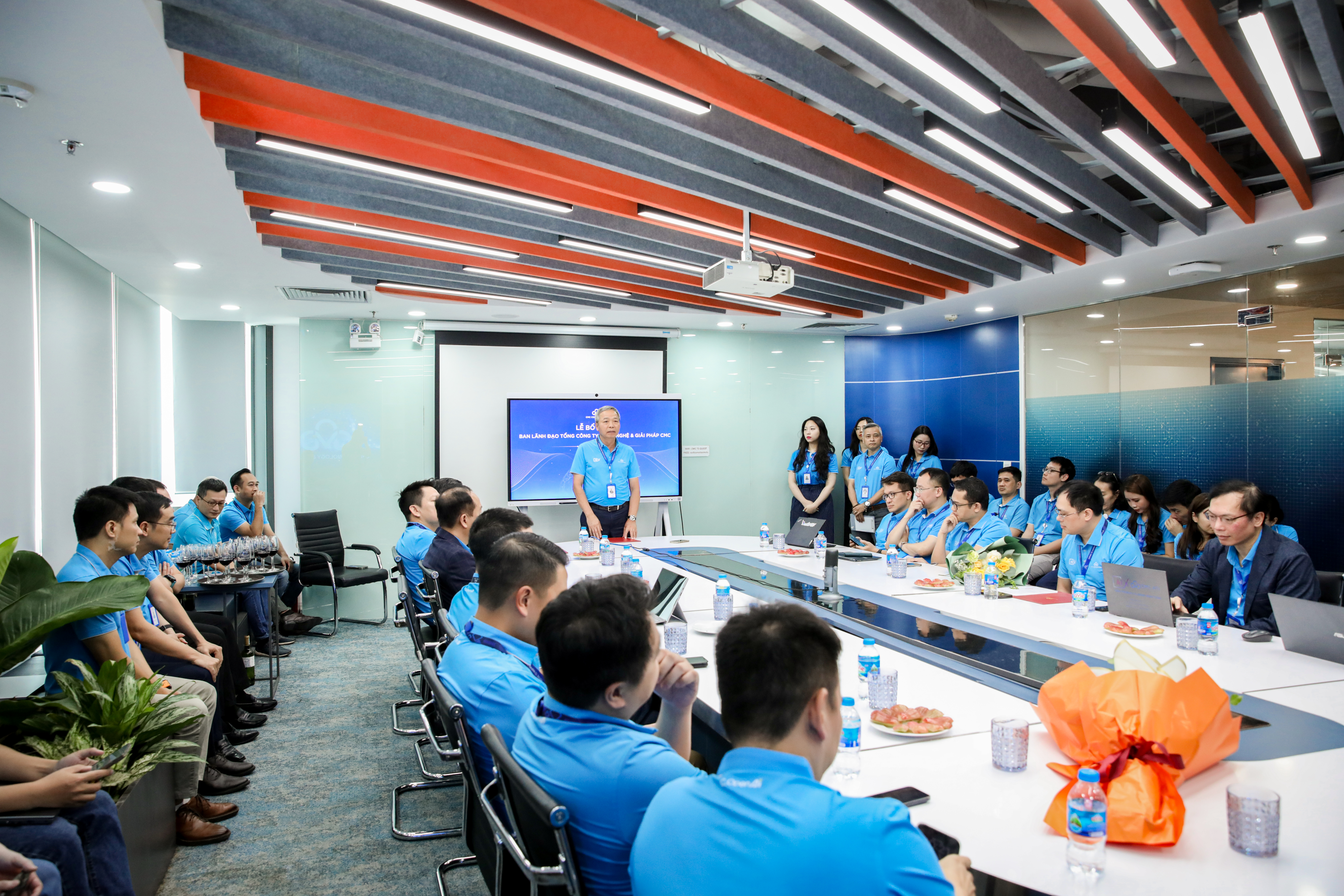 Toàn cảnh chương trình công bố tái cấu trúc CMC TS và lễ bổ nhiệm ban lãnh đạo mới CMC TS
