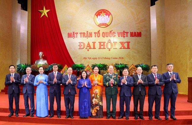 Ban Thường trực Ủy ban Trung ương Mặt trận Tổ quốc Việt Nam khóa XI, nhiệm kỳ 2026-2031. Ảnh: Mặt trận.