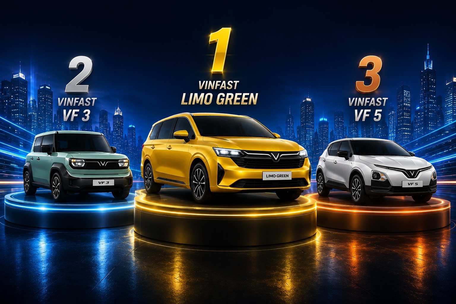 Top 10 ô tô bán nhiều nhất thị trường Việt Nam tháng 4: Xe điện áp đảo