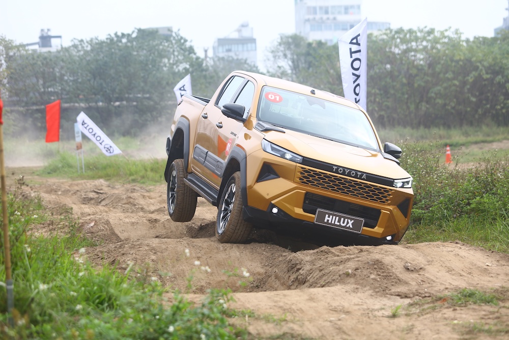 Mẫu xe bán tải Hilux mới của Toyota. Ảnh: Phi Hùng.