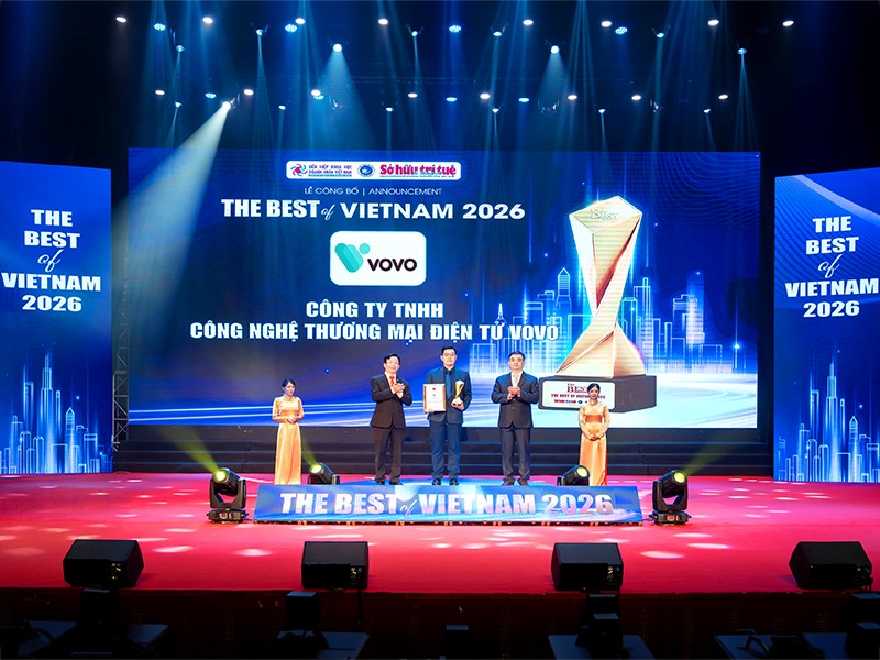 VOVO nhận giải “The Best of Vietnam 2026” ở hạng mục “Đổi mới và sáng tạo”. Ảnh: VOVO.