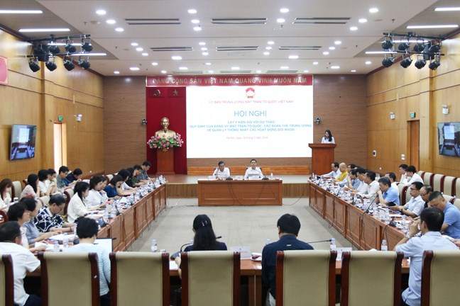 Quang cảnh Hội nghị. Ảnh: Mặt trận.