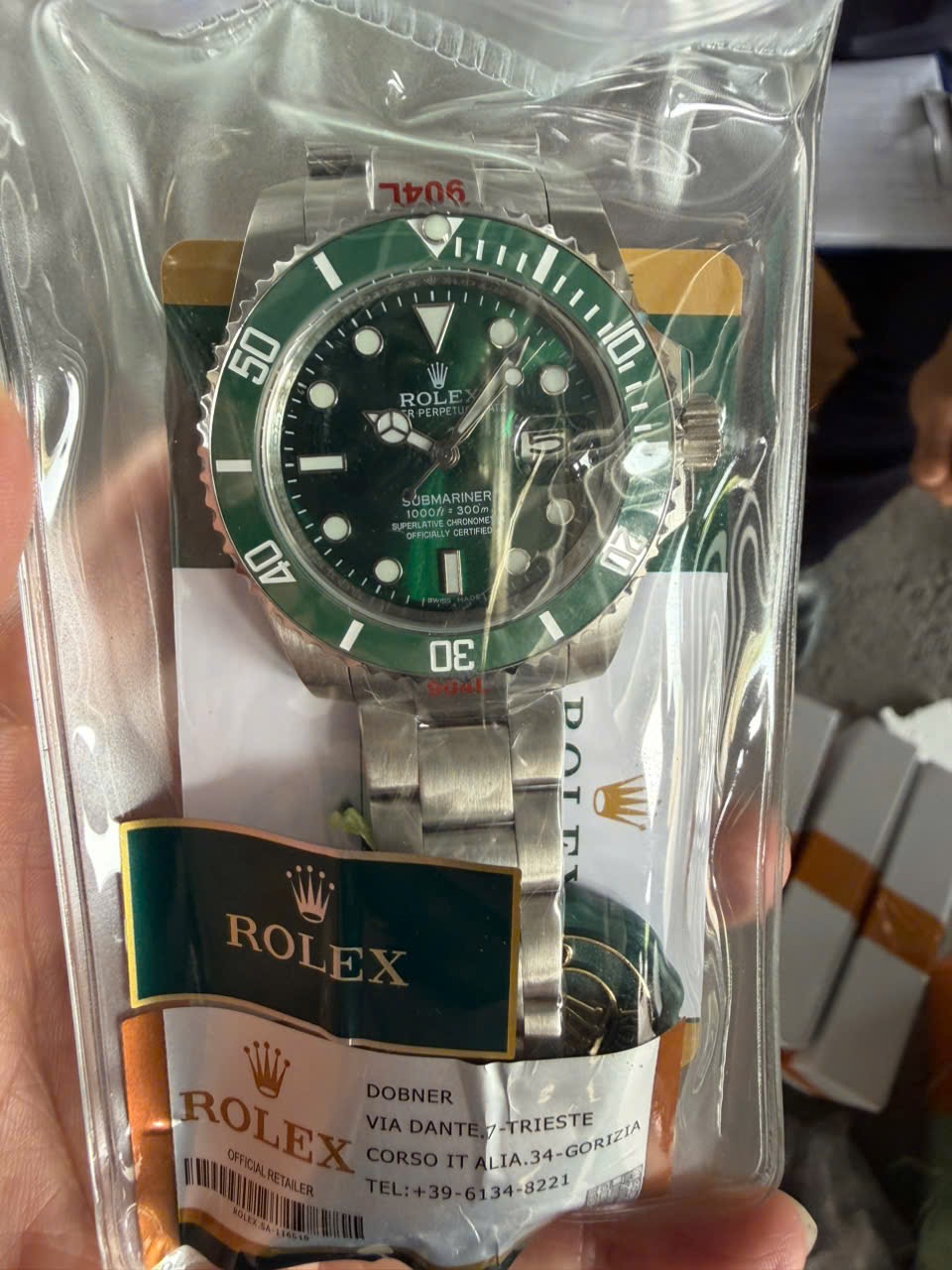 Đồng hồ giả nhãn hiệu&nbsp;Rolex.