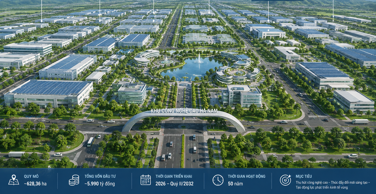 Ninh Bình có thêm khu công nghệ cao quy mô hơn 628 ha