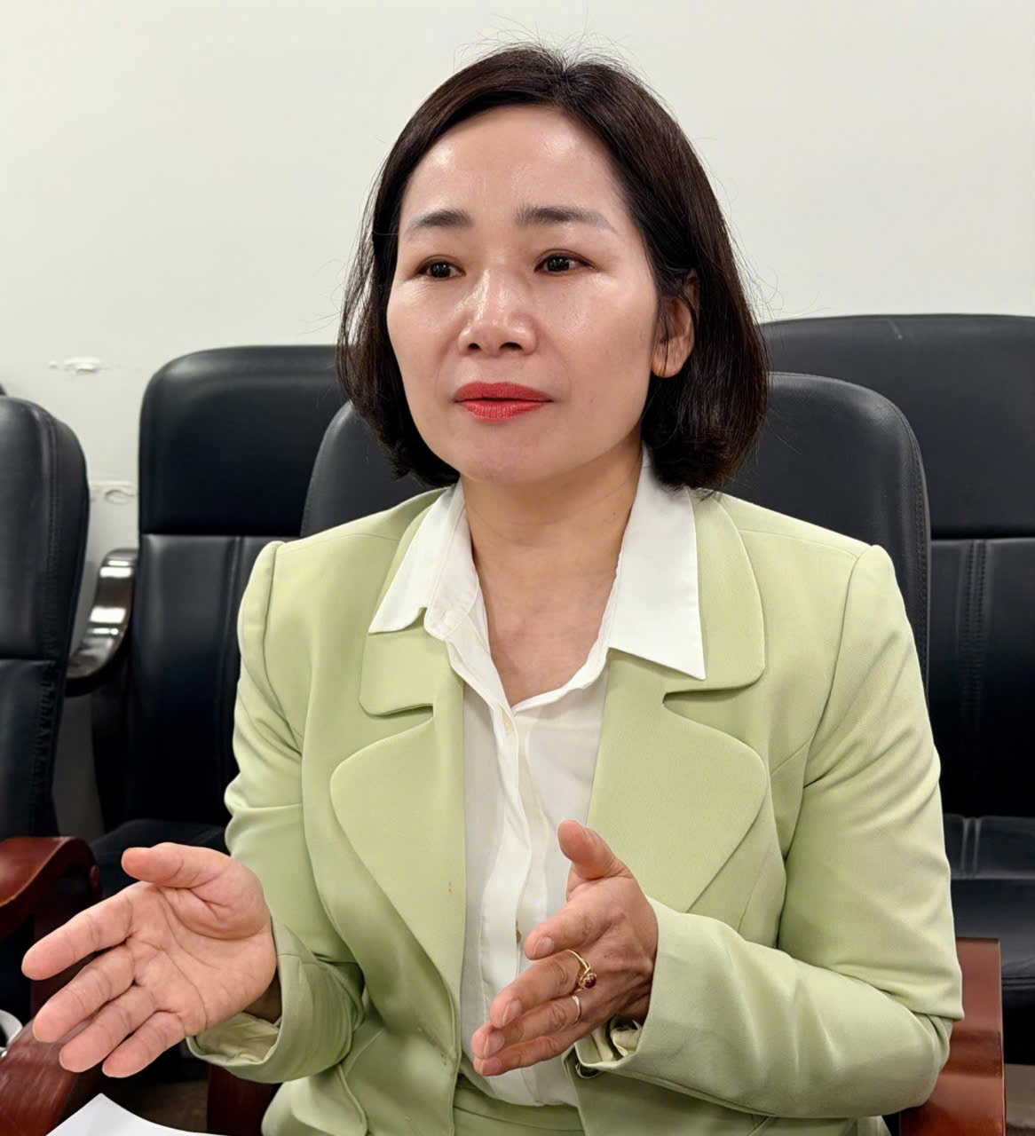 Bà Vũ Thị Thanh Liễu,&nbsp;Phó&nbsp;Giám đốc Trung tâm&nbsp;Dịch vụ việc làm Hà Nội.