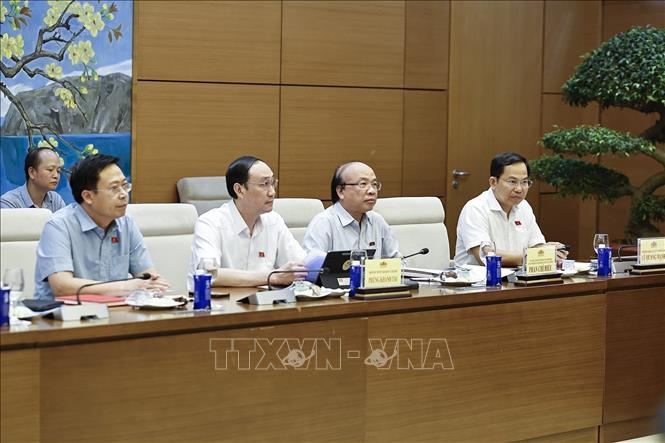 Đại biểu dự cuộc làm việc.&nbsp;Ảnh: TTXVN.