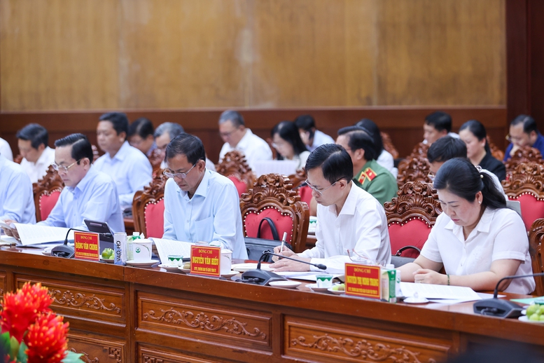 Các đại biểu dự cuộc làm việc - Ảnh: VGP