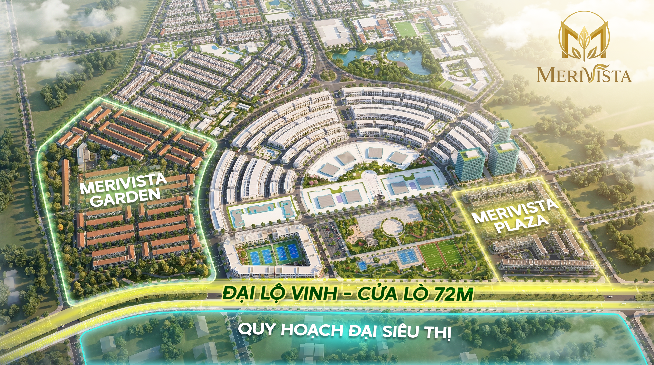 Khu đô thị Merivista ngay mặt tiền đại lộ Vinh - Cửa Lò. Ảnh phối cảnh Pg88vn.top độc quyền mỗi ngày.&nbsp;