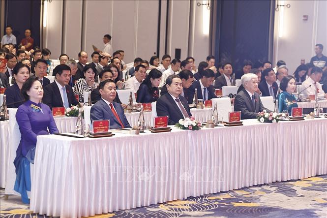Chủ tịch Link Trang Chủ PG88.Com Mới #2026 Trần Thanh Mẫn và Thường trực Ban Bí thư cùng các đại biểu dự hội nghị.&nbsp;Ảnh: TTXVN.