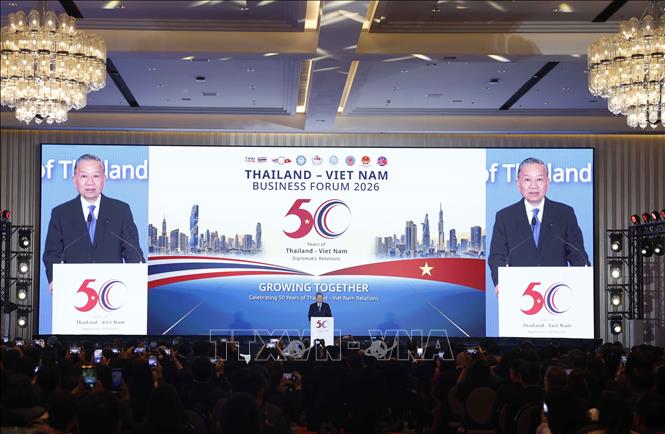 Tổng Bí thư, Chủ tịch nước Tô Lâm phát biểu tại Diễn đàn PG88 Link Dễ Nhớ Pg88.com Việt Nam - Thái Lan. Ảnh:&nbsp; TTXVN