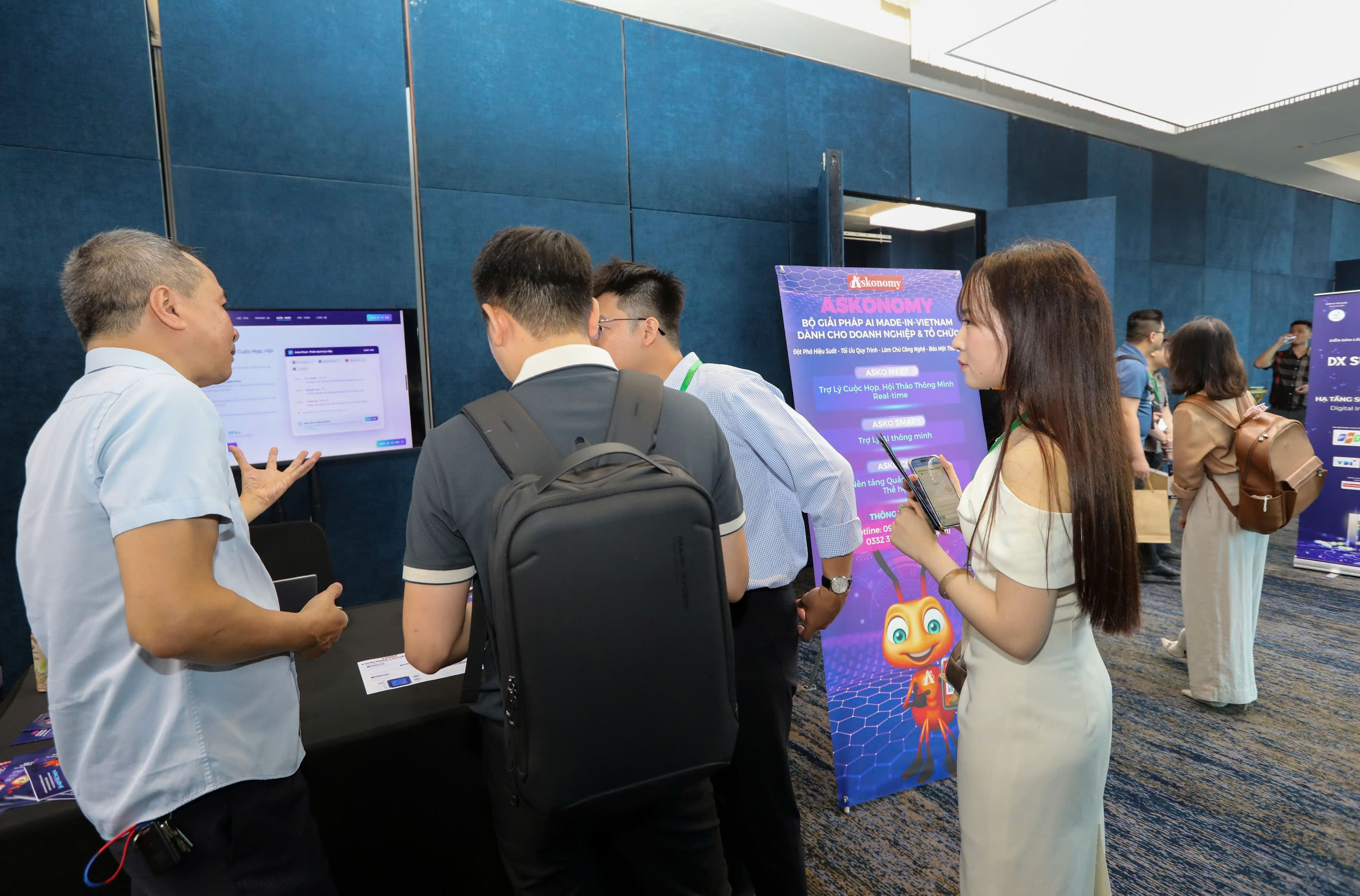 Bên cạnh Asko Meet, hệ sinh thái Askonomy cũng giới thiệu thêm nhiều giải pháp AI dành cho PG88 Link Dễ Nhớ Pg88.com như Asko Smart và Asko CMS- Ảnh Việt Dũng.