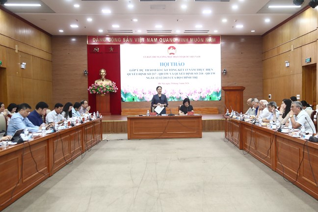 &nbsp;Quang cảnh Hội thảo.&nbsp;Ảnh: Mặt trận.
